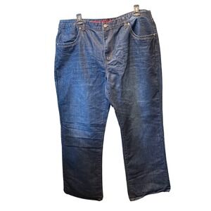 Stone Touch Mens Dark Wash Blue Straight Leg Denim Jeans Size 46M Big‎ & Tall
